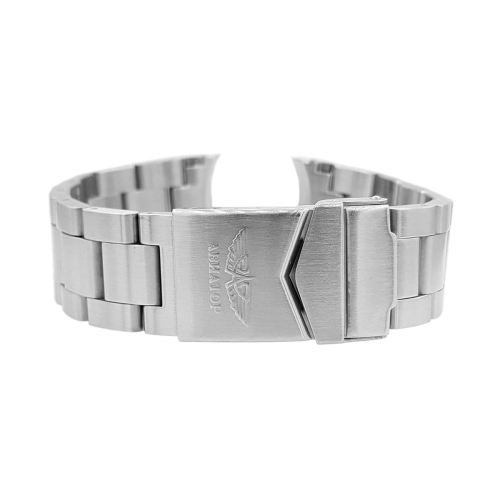 Aviator stainless steel bracelet / 20 mm / mat