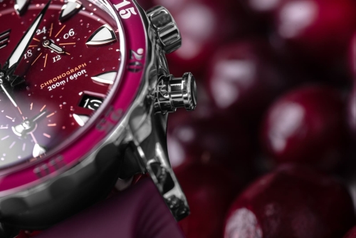 Vostok Europe Undine 'Cranberry' Chronograph VK68-515A774