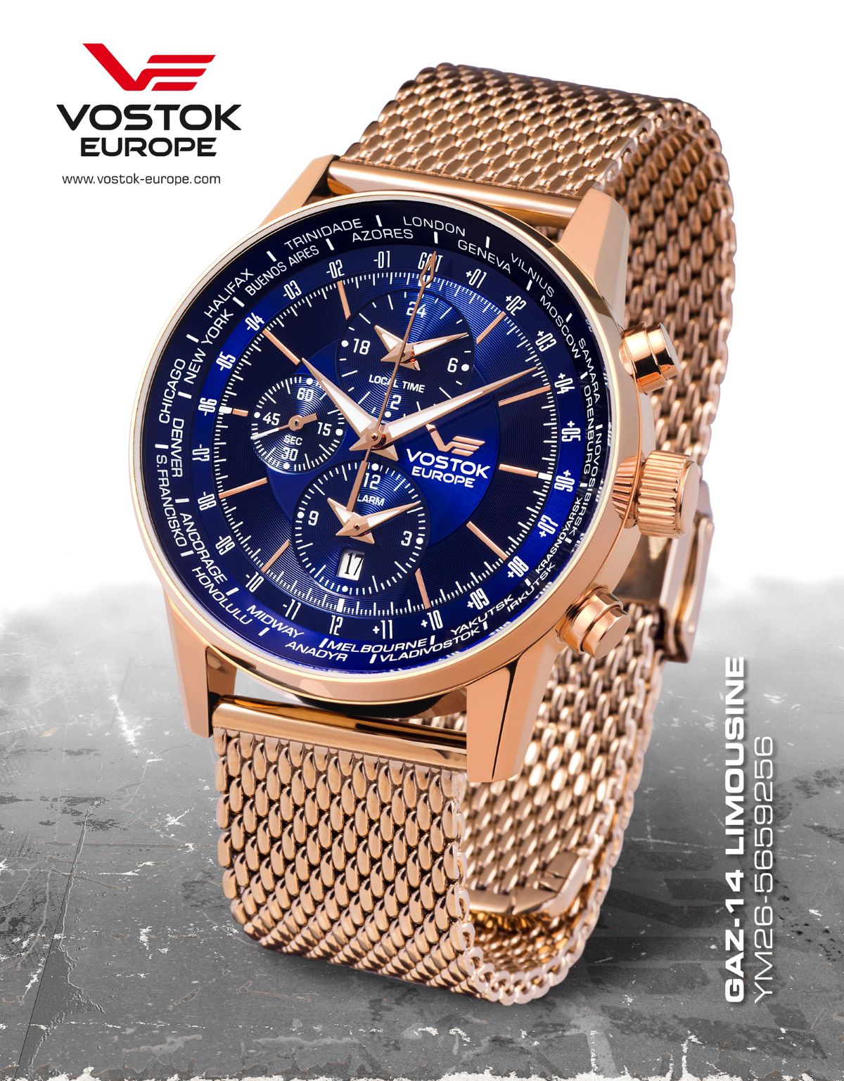 vostok europe world timer