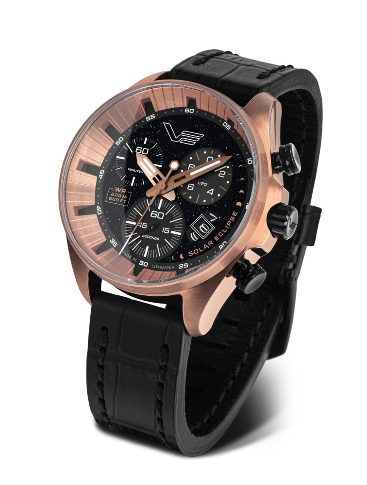 Vostok Europe 'Solar Eclipse' Limited Edition Chronograph 6S30-325E728