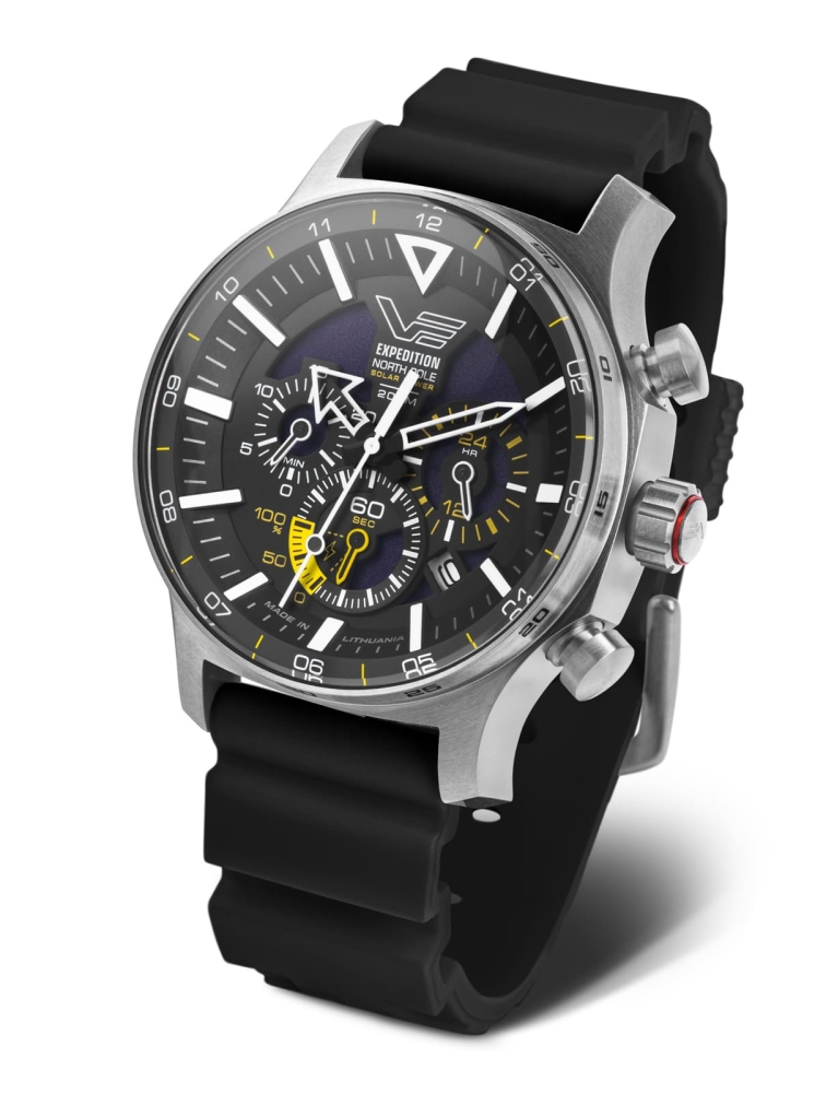 Vostok Europe Expedition North Pole 'Polar Poppy' Solar Chrono VR42-595A732