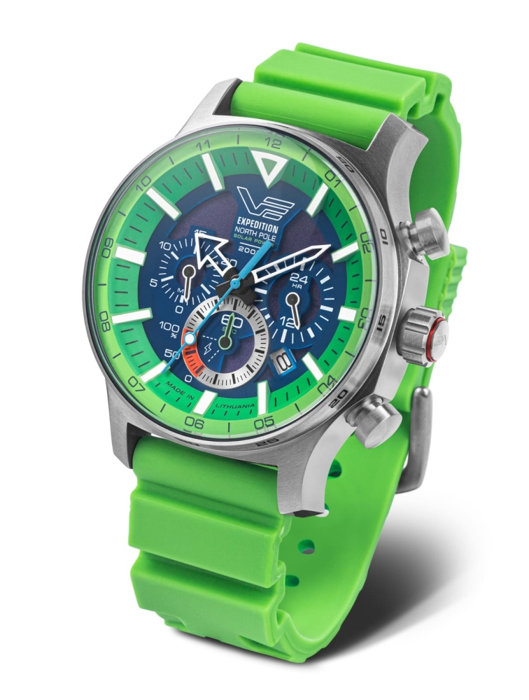 Vostok Europe Expedition North Pole 'Polar Spruce' Solar Chrono VR42-595A733