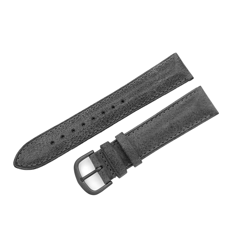 Sturmanskie Gagarin leather strap / 20 mm / grey / grey buckle
