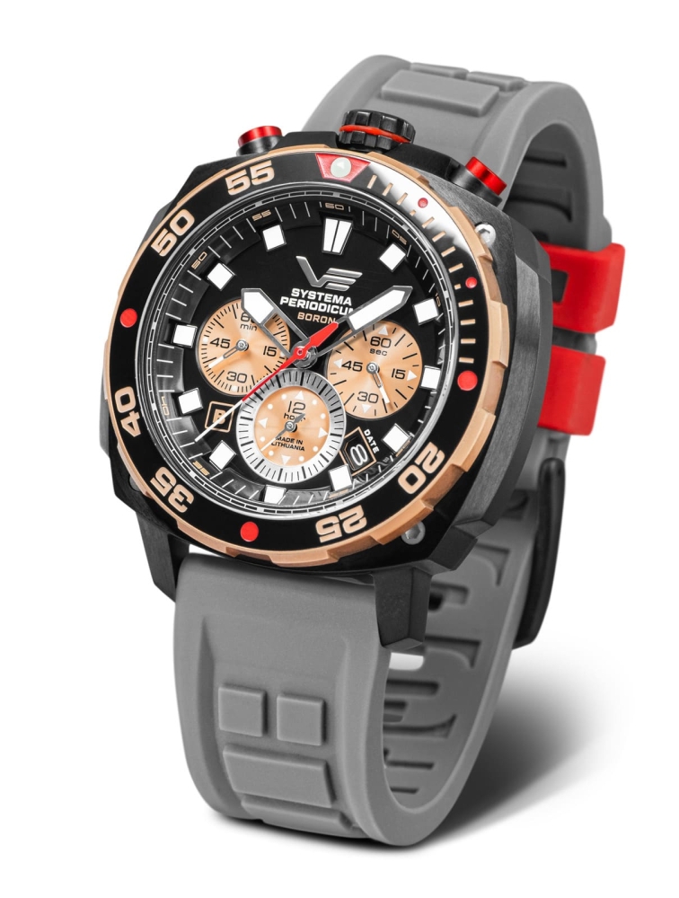 Vostok Europe Systema Periodicum 'Boron' Chronograph VK67-650E721