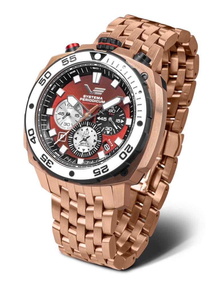 Vostok Europe Systema Periodicum 'Phosphorus' Chronograph VK67-650E724B