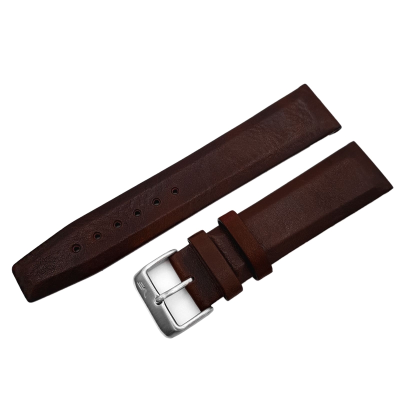 Vostok Europe Limousine leather strap / 22 mm / brown / mat buckle