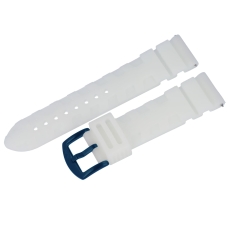 Vostok Europe Expedition North Pole / Silikonarmband / 24 mm / weiß leuchtend / Schließe blau