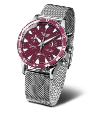 Vostok Europe Undine 'Cranberry' Chronograph VK68-515A774B