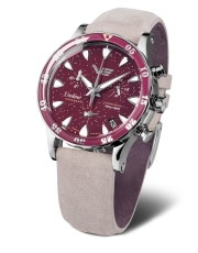 Vostok Europe Undine 'Cranberry' Chronograph VK68-515A774