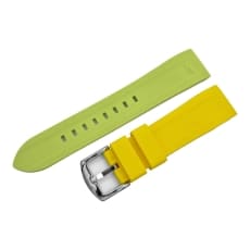 Vostok Europe Rocket N1 silicone strap / 22 mm / green / yellow / polished buckle