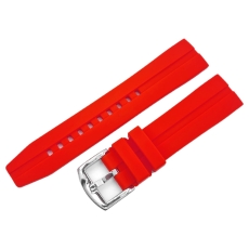 Vostok Europe Almaz / Space Race / Expedition North Pole / South Pole Silikonarmband / 22 mm / rot / Schließe poliert